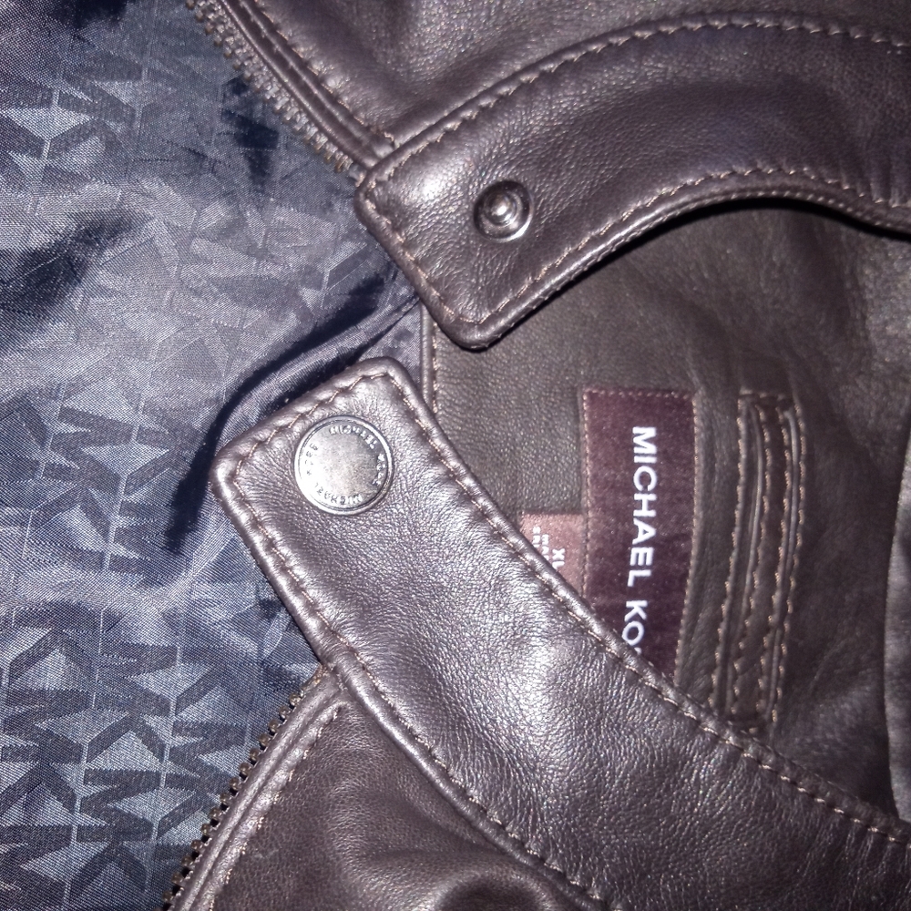 Mk leather jacket